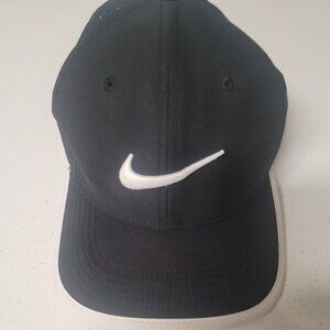Nike Hat Cap Strap Back Dri-FIT Classic99 Black White Perforated Athletic Men's